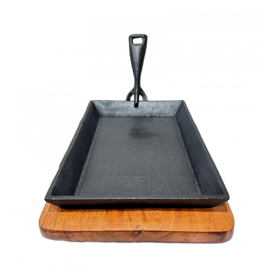 SIZZLER OBLONG WITH BASE SIZE 26 CM X 16 CM