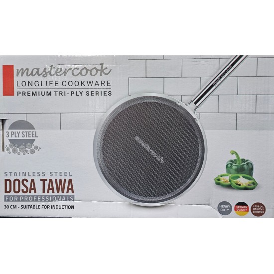 TRIPLY DOSA /ROTI TAWA SIZE 30 CM FOR INDUCTION COOKER IN GIFT BOX