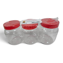 PET JAR SET  3 PAK SHRINK SIZE 500 ML