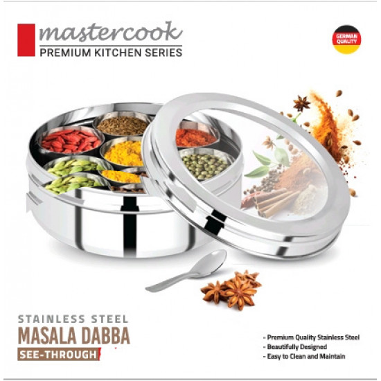MASSALA DABBA SEE THROUGH LID NO 11 S/S 18 CM