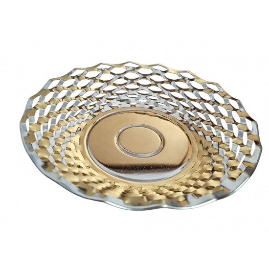 COPPER DEEP ROUND BASKET SIZE 24 CM