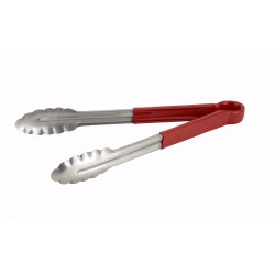 TONGS HEAVY TYPE 9 INCH RED