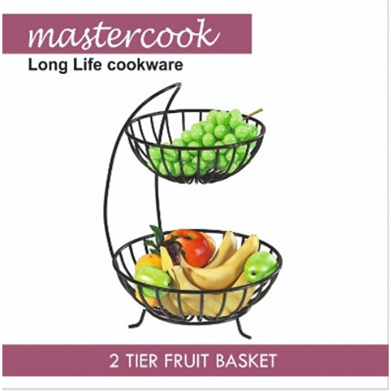 BASKET TWO TIER ROUND BLACK BASKET TWO TIER ROUND BLACK