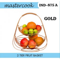 BASKET CURVED SWING TYPE  TWO TIER GOLD
