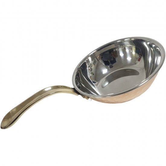 COPPER KARHAI LONG HANDLE NO 13