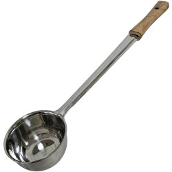 PUWA HEAVY TYPE STAINLESS STEEL WITH TEAK HANDLE SIZE 40 CM