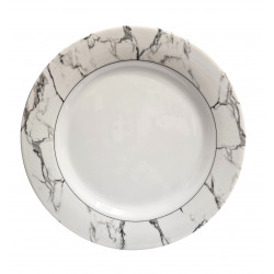 MELAMINE SIDE PLATE MARBLE DESIGN SIZE 7.75 INCH