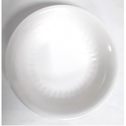 WHITE MELAMINE 8.5 INCH ROUND SERVING BOWL