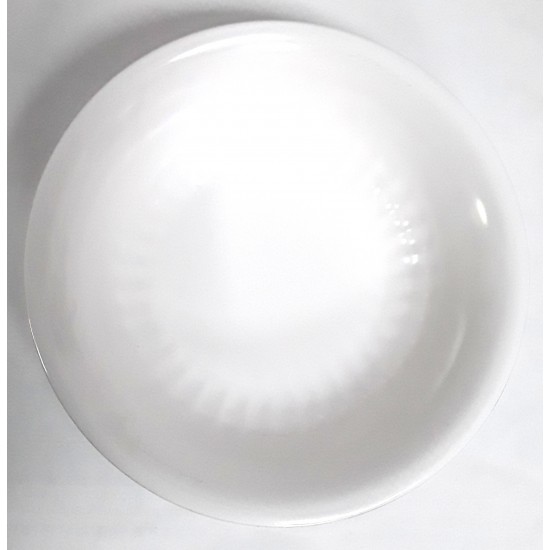 WHITE MELAMINE 8.5 INCH ROUND SERVING BOWL WHITE MELAMINE 8.5 INCH ROUND SERVING BOWL