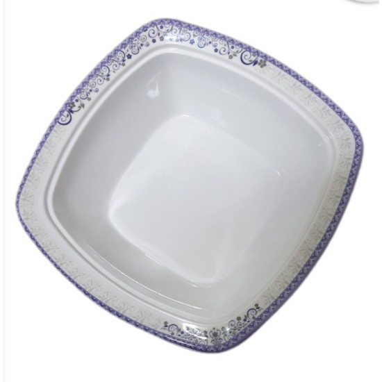 MELAMINE NISHA PRINT SQUARE BOWL 9.5 INCH MELAMINE NISHA PRINT SQUARE BOWL 9.5 INCH