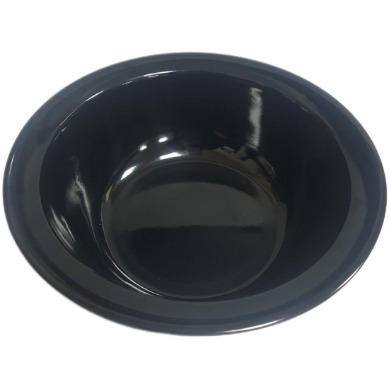 MELAMINE BLACK 8.75 INCH ROUND LARGE BOWL MELAMINE BLACK 8.75 INCH ROUND LARGE BOWL