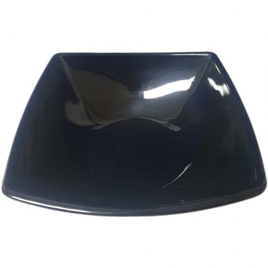 MELAMINE BLACK 8.5 INCH LARGE SQUARE BOWL MELAMINE BLACK 8.5 INCH LARGE SQUARE BOWL