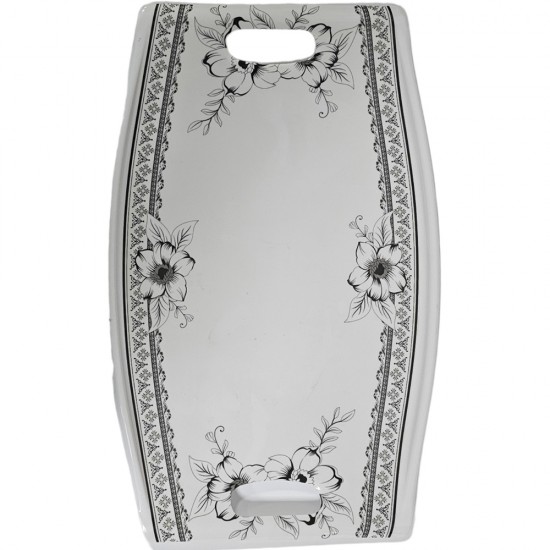 MELAMINE TRAY 17 X 11 BLACK PRINT MELAMINE TRAY 17 X 11 BLACK PRINT