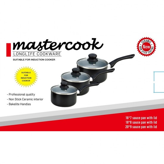 NON STICK STEWPAN SET 16/18/20/CM WITH INDUCTION NON STICK STEWPAN SET 16/18/20/CM WITH INDUCTION