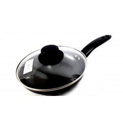 FRYPAN WITH GLASS LID NON STICK 28 CM