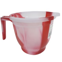 DOUBLE COLOUR PLASTIC MUG IN RED BLUE GREEN SIZE 1 LITRE