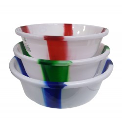 DOUBLE COLOUR BOWLS ASSORTED SIZE 13 INCH