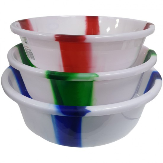 DOUBLE COLOUR BOWLS ASSORTED SIZE 15 INCH DOUBLE COLOUR BOWLS ASSORTED SIZE 15 INCH