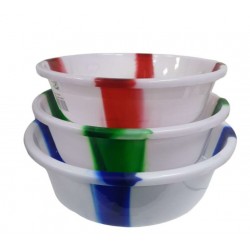 DOUBLE COLOUR BOWLS ASSORTED SIZE 18 INCH