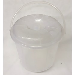 BUCKET AND LID CLEAR HEAVY TYPE  18 LT