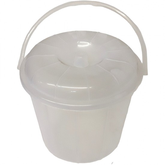 BUCKET AND LID CLEAR HEAVY TYPE 25 LT BUCKET AND LID CLEAR HEAVY TYPE 25 LT
