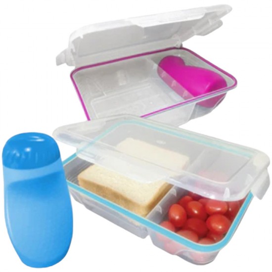 LUNCH BOX WITH COMPARTMENT OTIMA 1.9 LT BOX PLUS 330 ML JUICE BOTTLE LUNCH BOX WITH COMPARTMENT OTIMA 1.9 LT BOX PLUS 330 ML JUICE BOTTLE