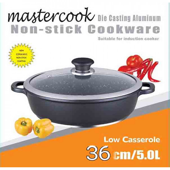 36 CM SHALLOW CAST CASSEROLE DOT