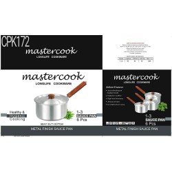 MASTERCOOK 1-3 WOODEN SAUCEPAN SET