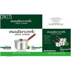 MASTERCOOK 3-5 WOODEN SAUCEPAN SET