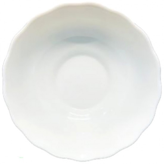 9" PLAIN OPAL WHITE BOWL