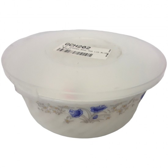 5.5 INCH  BOWL AND LID BLUE
