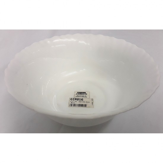 PLAIN OPAL LARGE BOWL ROUND
