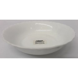 PLAIN OPAL SHALLOW CEREAL BOWL ROUND