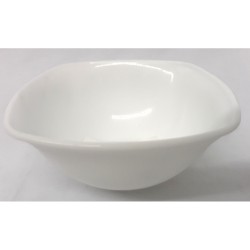 SQUARE WHITE OPAL CEREAL BOWL