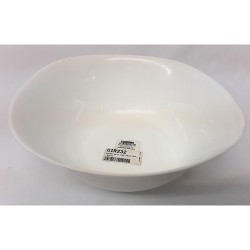 SQUARE WHITE OPAL SALAD BOWL