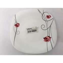 ROSE OPAL SQUARE SIDE PLATE