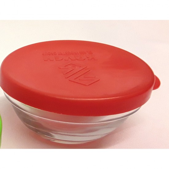 BM7089 9CM GLASS BOWL AND PL LID BM7089 9CM GLASS BOWL AND PL LID