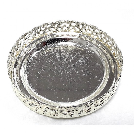 MINI ROUND SILVER TRAY MINI ROUND SILVER TRAY