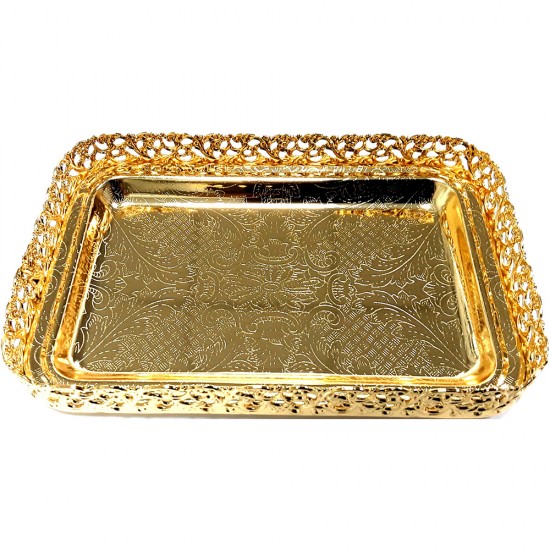 MINI GOLD OBLONG TRAY