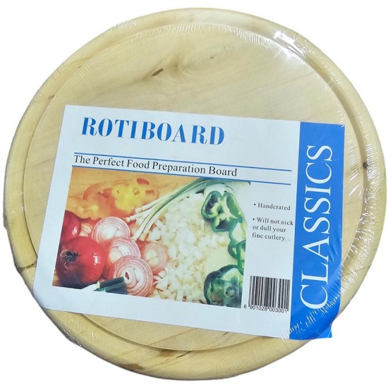 LARGE ROUND PLAIN TEAK BOARD