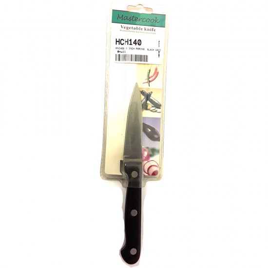 KNIVES 3 INCH PARING  BLACK HANDLE