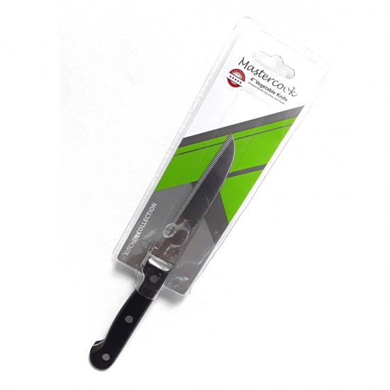 KNIVES 4 INCH SERATED KNIFE BLACK HANDLE KNIVES 4 INCH SERATED KNIFE BLACK HANDLE