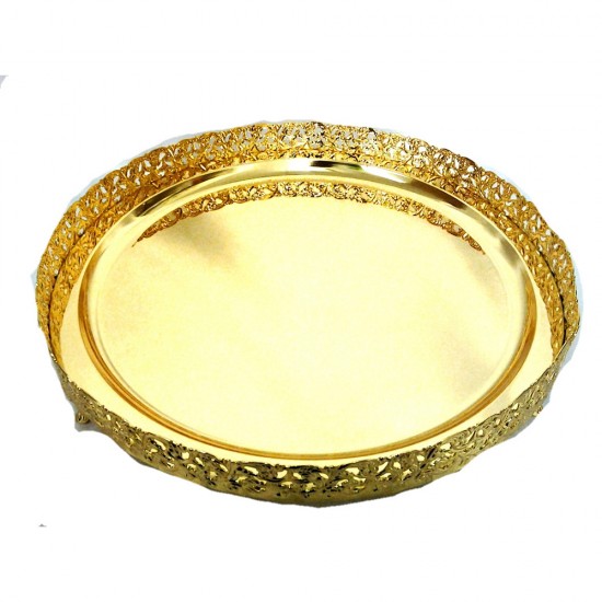 LARGE GOLD COLOUR PAN DAN TRAY LARGE GOLD COLOUR PAN DAN TRAY