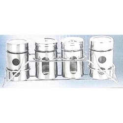 4PC CANNISTER SET PLUS STAND