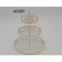 3 TIER SILVER PLATED TRAY