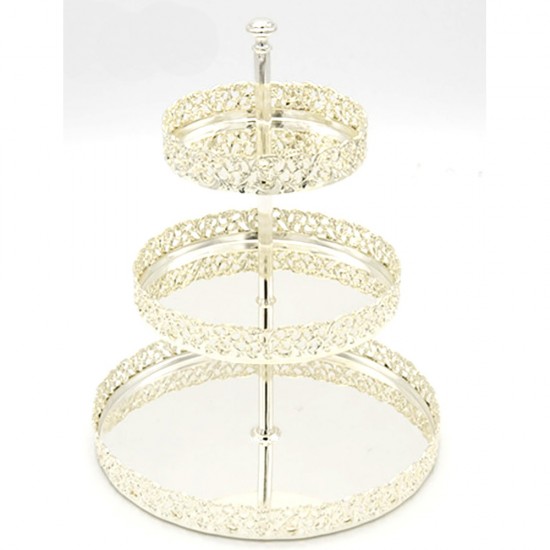 3 TIER SILVER PLATED TRAY