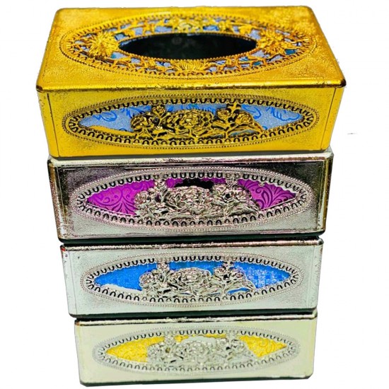 MIX SILVER/GOLD TISSUE BOX
