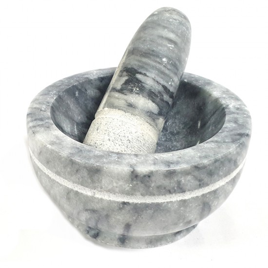 JUMBO MARBLE PESTLE AND MORTER 8 INCH