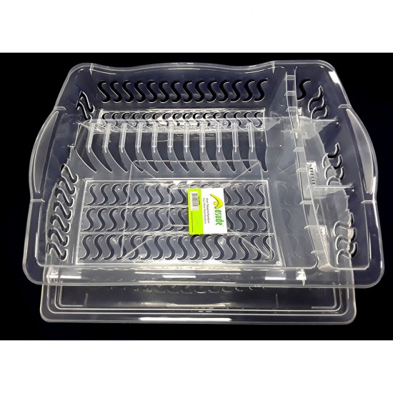 TRANSPARENT DISH DRAINER AND TRAY TRANSPARENT DISH DRAINER AND TRAY