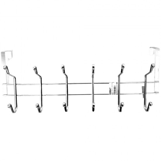 CHROME 6 DOOR BIG OVERDOOR HOOK